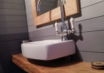 meuble pour vasque, détail